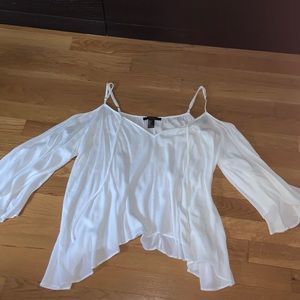 Flowy white top